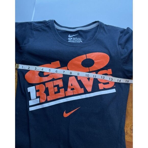 Nike Women's Oregon State Beavers Go Beavs Slim Fit T Shirt Small Orange Logo - Picture 6 of 7